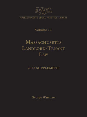 cover image of Massachusetts Legal Practice Library